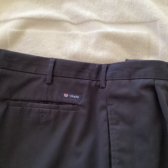 Chaps Navy Men’s pants slacks trouser 38x30 - Picture 3 of 5